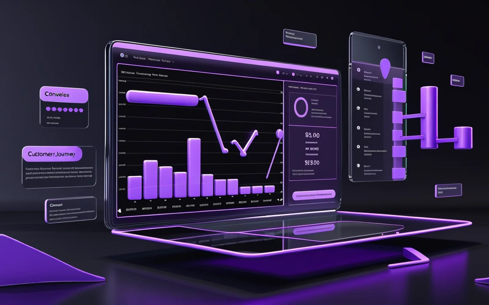 Multi-Tenant Analytics Platform — capability showcase visual
