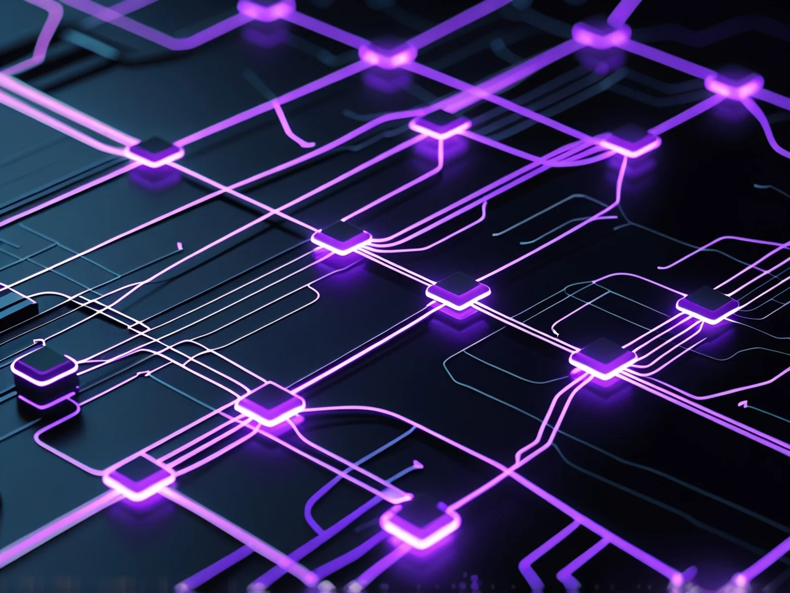 Workflow Automation — abstract editorial visualization
