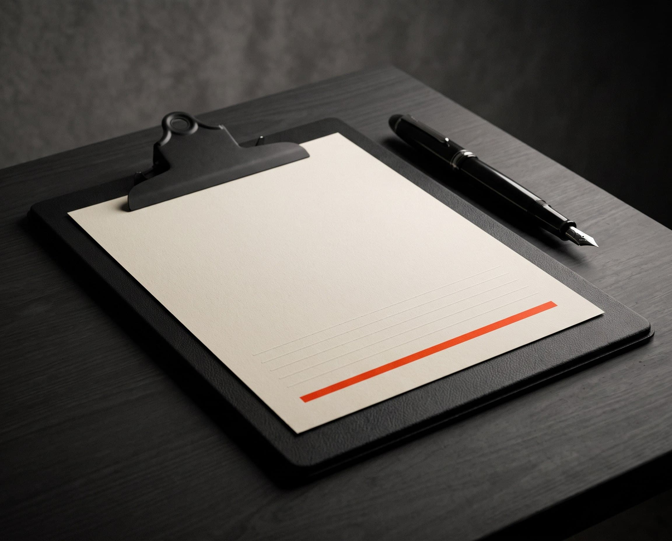 Terms laid open on the table